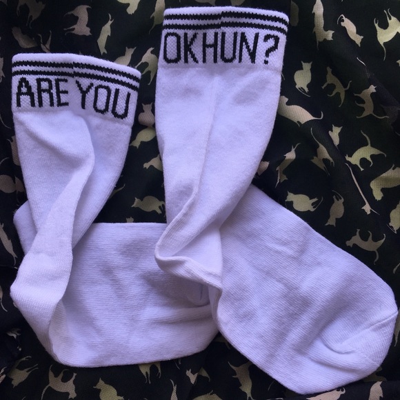 Boohoo Accessories - “Are You Okay Hun?” Socks ♥️ NWT